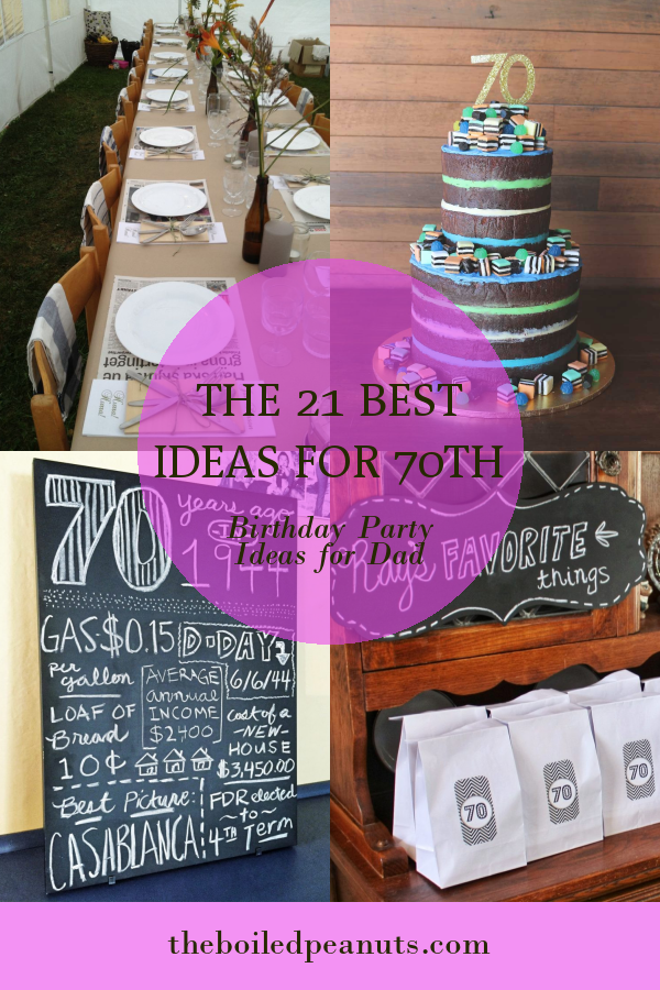 The 21 Best Ideas for 70th Birthday Party Ideas for Dad - Home, Family